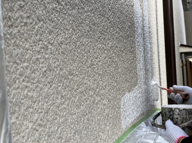 部分補修箇所　下塗り